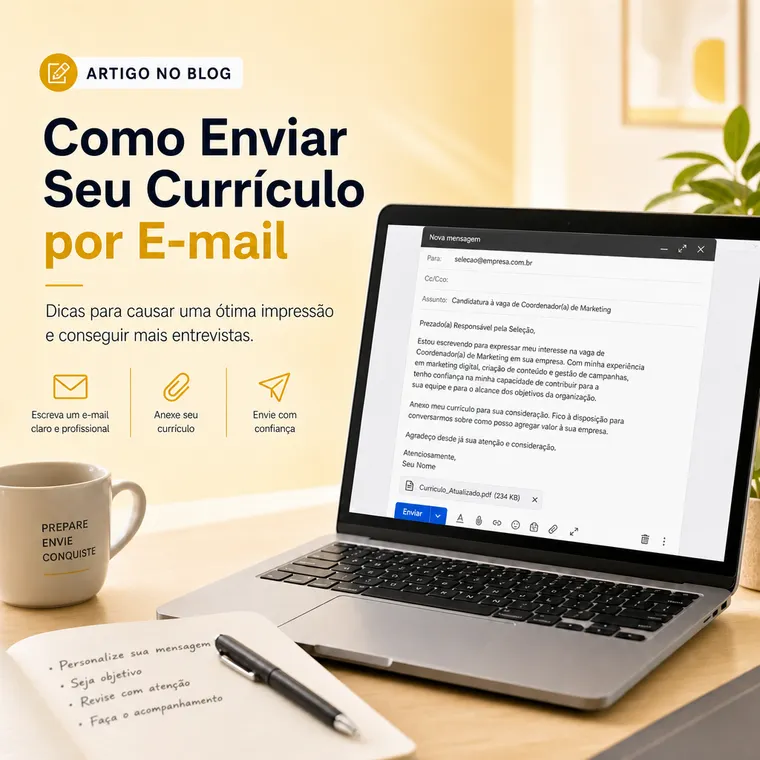 Como Enviar Currículo por E-mail: Modelos Prontos, Simples e Diretos