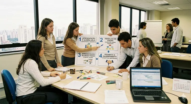 As etapas da dinâmica de grupo