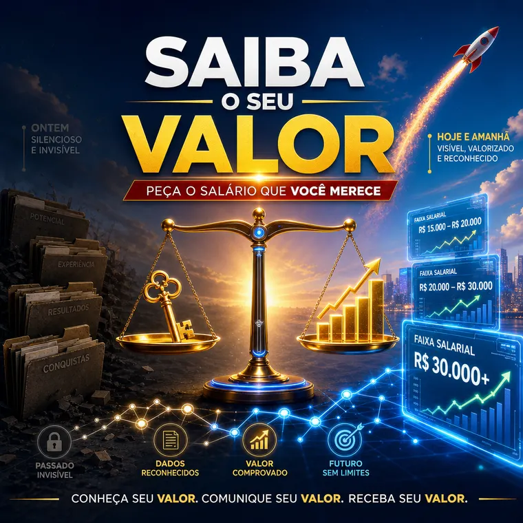 SAIBA O SEU VALOR, PEÇA O SALÁRIO QUE VOCÊ MERECE