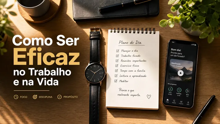 Como ser eficaz no trabalho e na vida