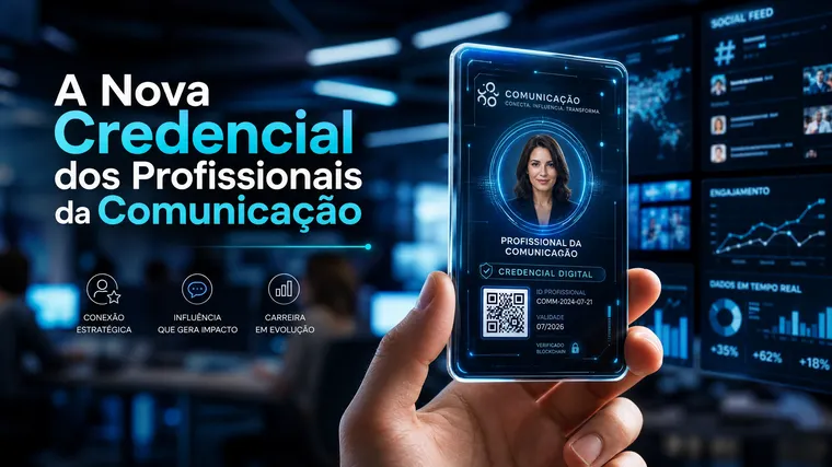 A nova credencial dos profissionais da comunicação