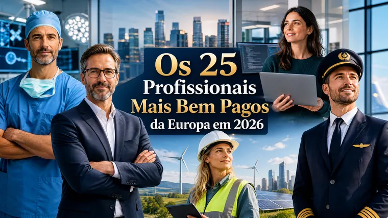 Os 25 Profissionais Mais Bem Pagos da Europa em 2026