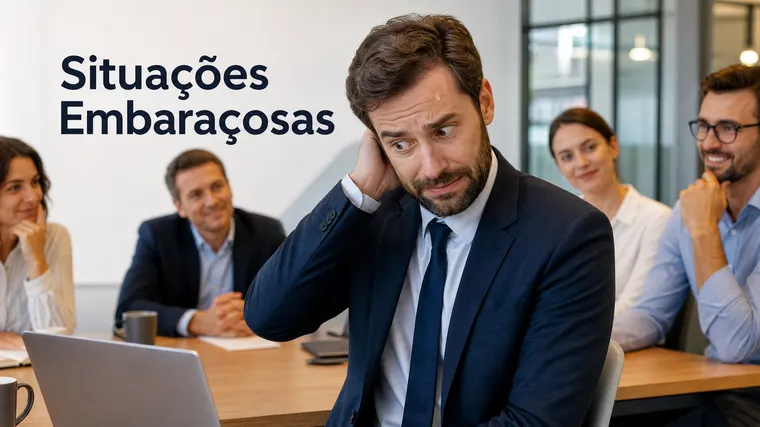 Transpirando de vergonha