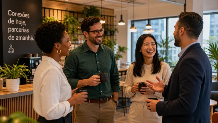 Networking presencial: Por que o "cafezinho" recuperou seu valor