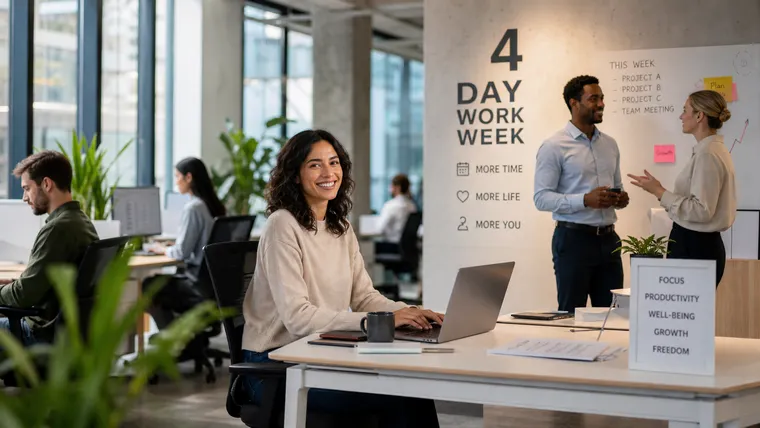 O impacto da semana de 4 dias no desenvolvimento de carreira.