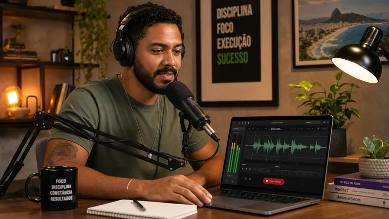 🎙️ O Hack da Gravação de Áudio: Ouvindo Sua Própria Voz para Corrigir Vícios de Linguagem
