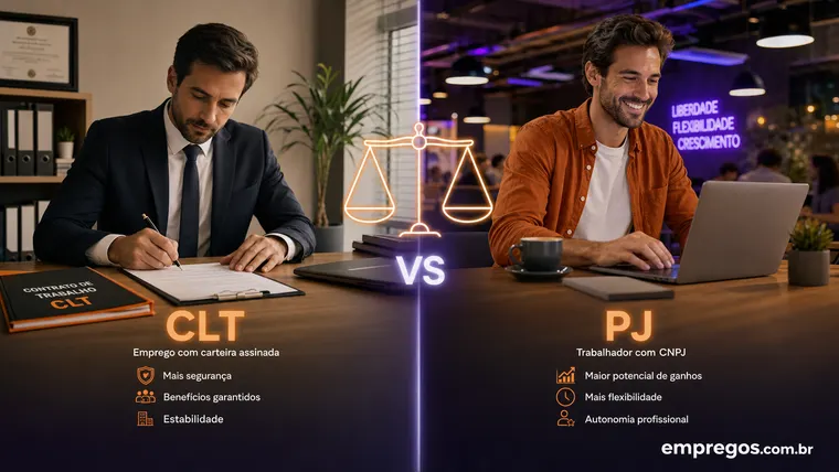 CLT vs PJ: Qual Modalidade de Trabalho Vale Mais a Pena para Você?