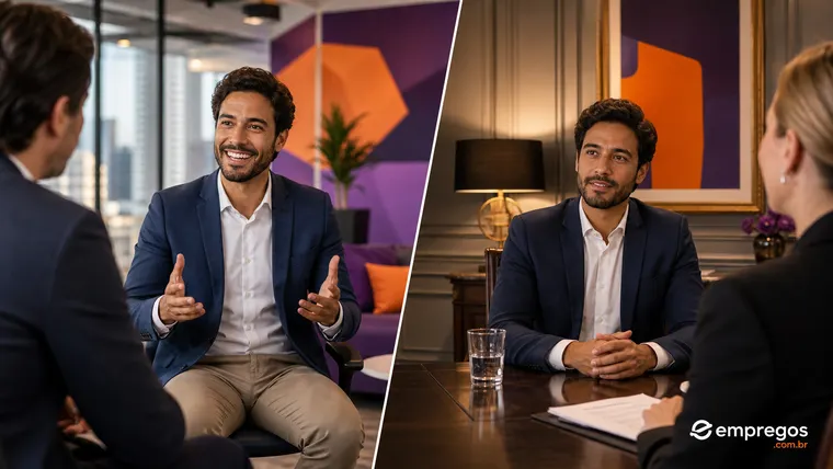 Estilos de Entrevista: Direto Americano vs. Diplomático Europeu