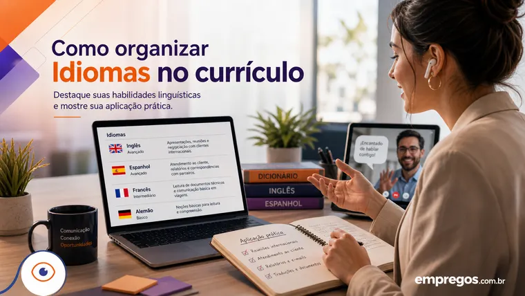 Idioma no Currículo: Como Organizar a Seção Detalhando Aplicação Prática