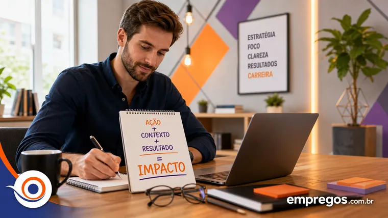 A Fórmula da Descrição de Impacto: Ação + Contexto + Resultado Mensurável