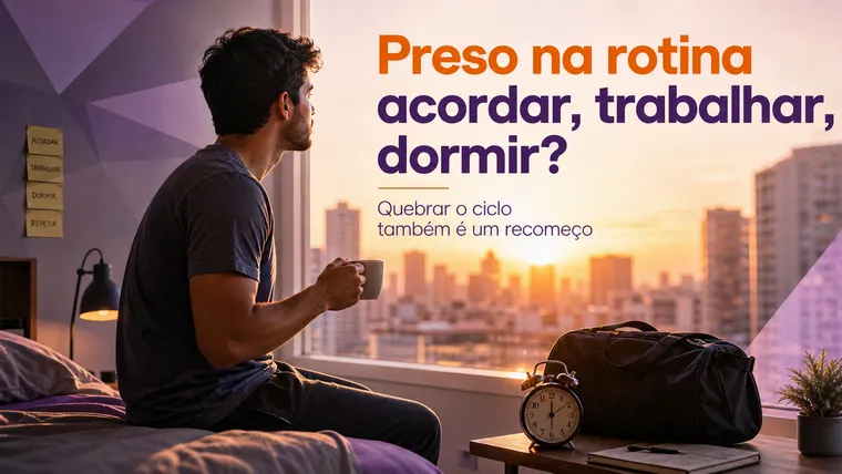Preso na Rotina de Acordar, Trabalhar, Dormir? Como Quebrar o Ciclo e Reencontrar o Sentido