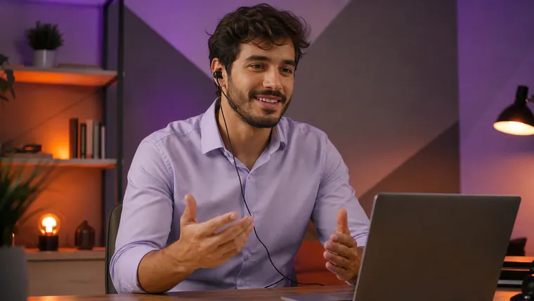 Posso Usar Fone de Ouvido de Fio Simples na Entrevista Online?