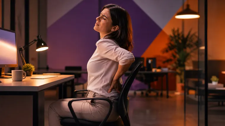Sua coluna aguenta 8 horas sentado numa cadeira ruim de empresa?