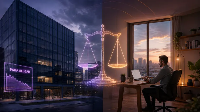 O trabalho remoto está gerando uma crise no setor imobiliário comercial?