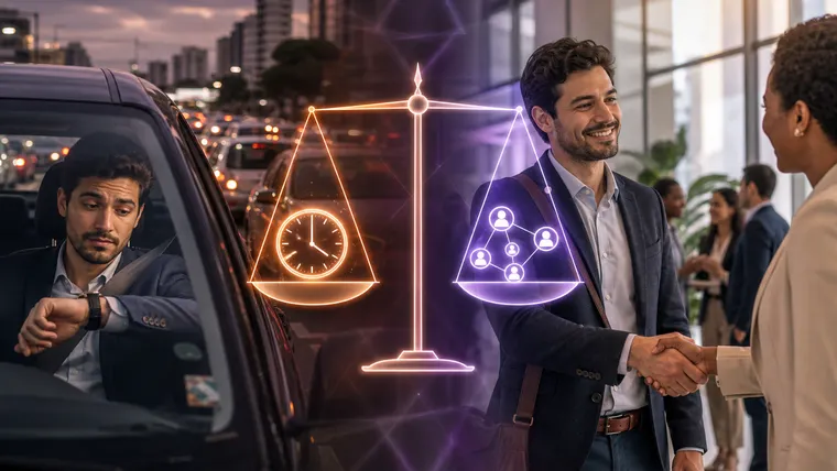 Vale a pena gastar horas no trânsito todos os dias pelo networking presencial?