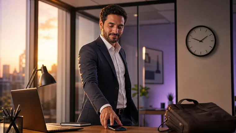 Você consegue desligar o celular da empresa após o encerramento da sua jornada?