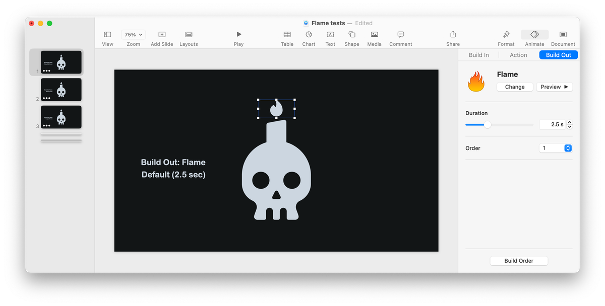 A spark from a Flame