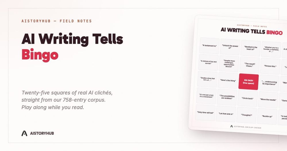 AI Writing Tells Bingo