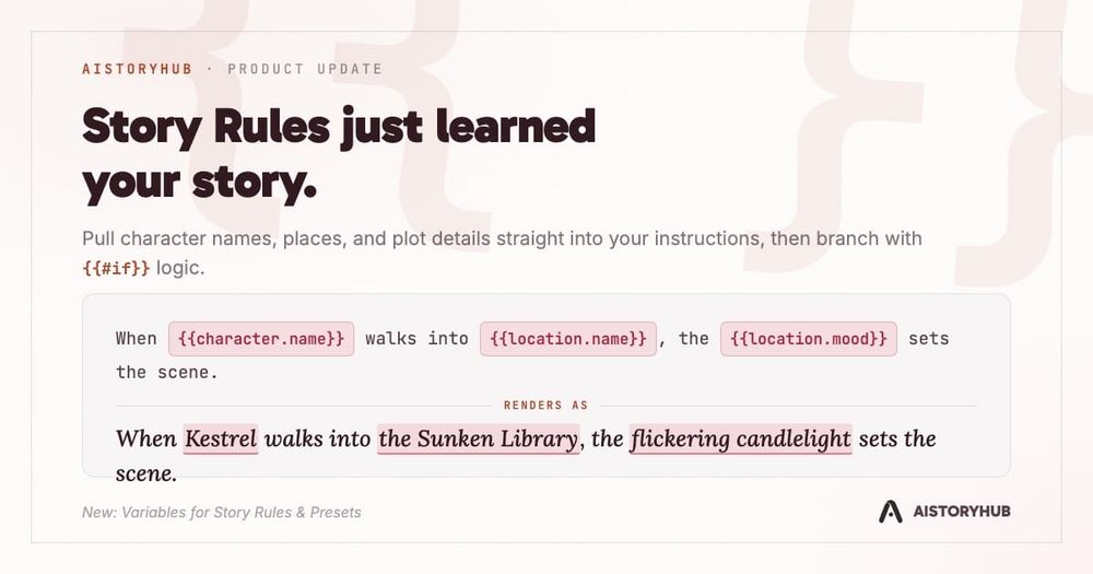 Story Rules Just Learned Your Story