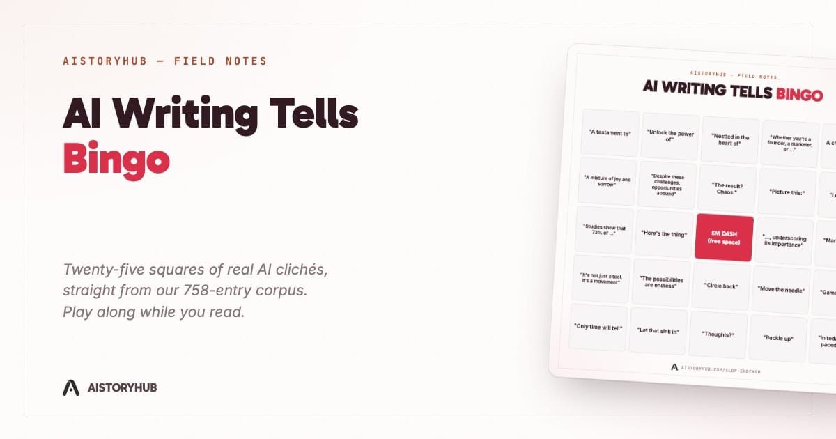 AI Writing Tells Bingo