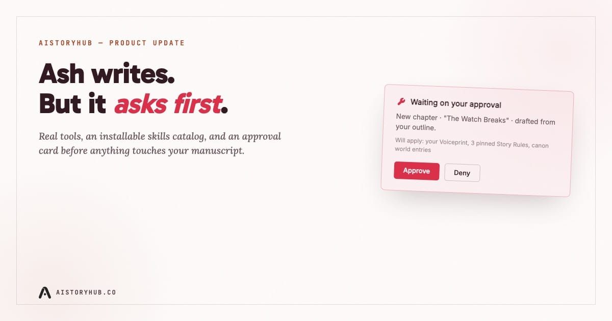 Ash Can Write to Your Manuscript Now. It Asks First.