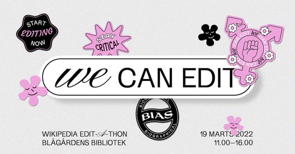 We can edit: Wikipedia redigeringsmarathon