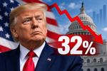 Aprobación de Donald Trump se desploma a días elecciones de medio término