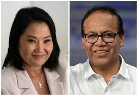 Fujimori  aventaja por un 1 % sobre Sánchez en elecciones de Perú, pero una empresa da como ganador al segundo