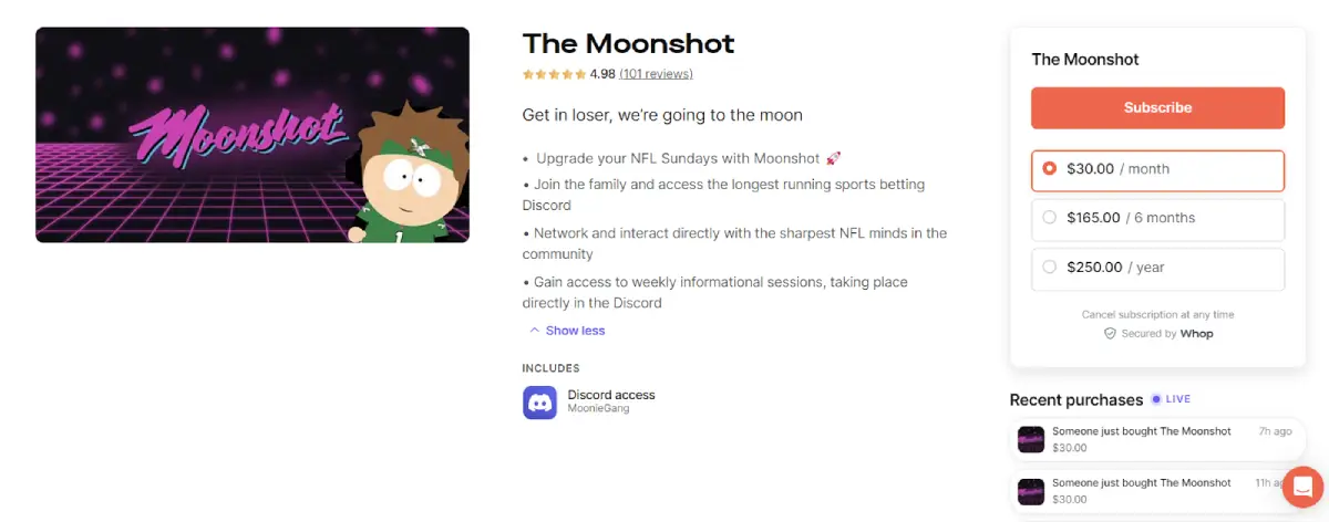 The Moonshot options