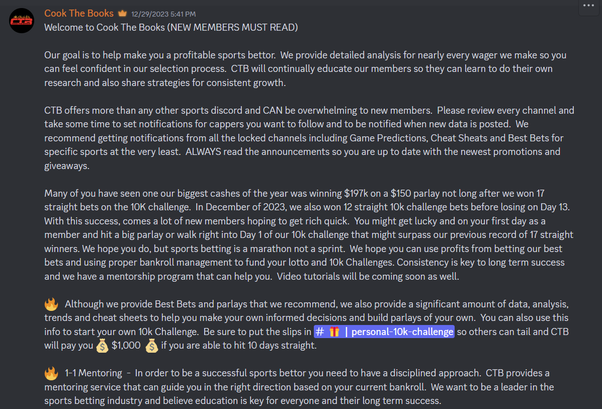 cook the books welcome