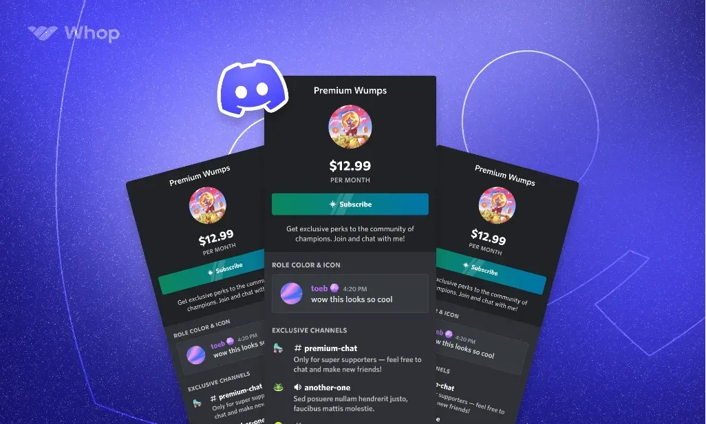Whop Discord SaaS