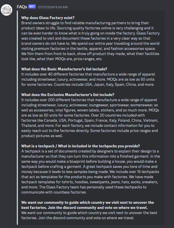 glass factory discord