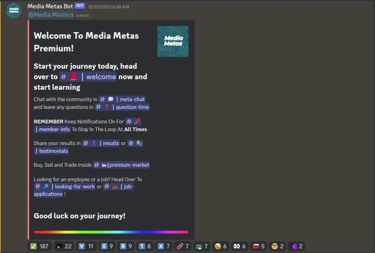 media metas discord
