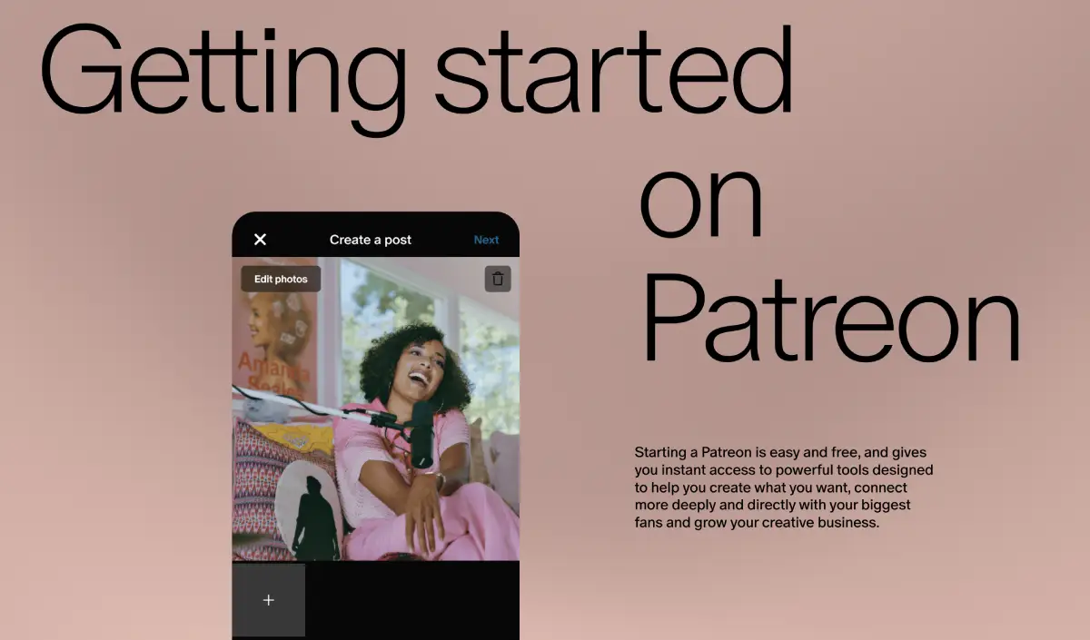 getting started on Patreon