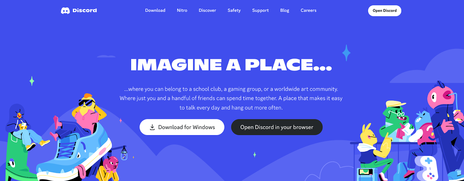 discord homepage