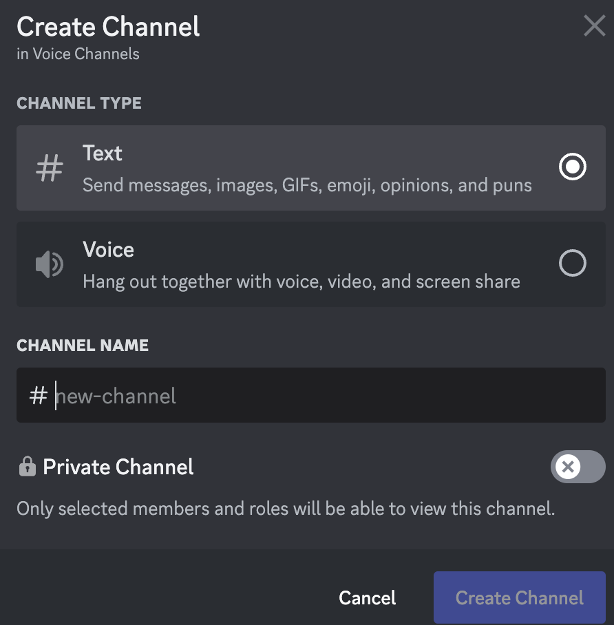 channel name discord