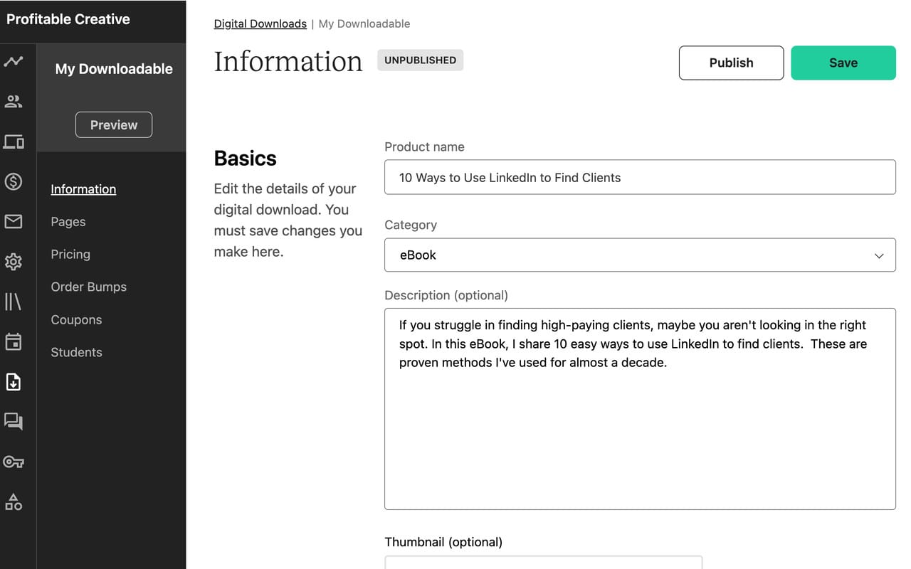 teachable digital downloads