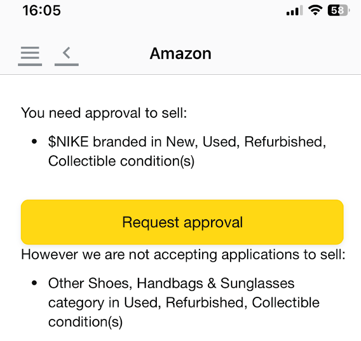 amazon requirements