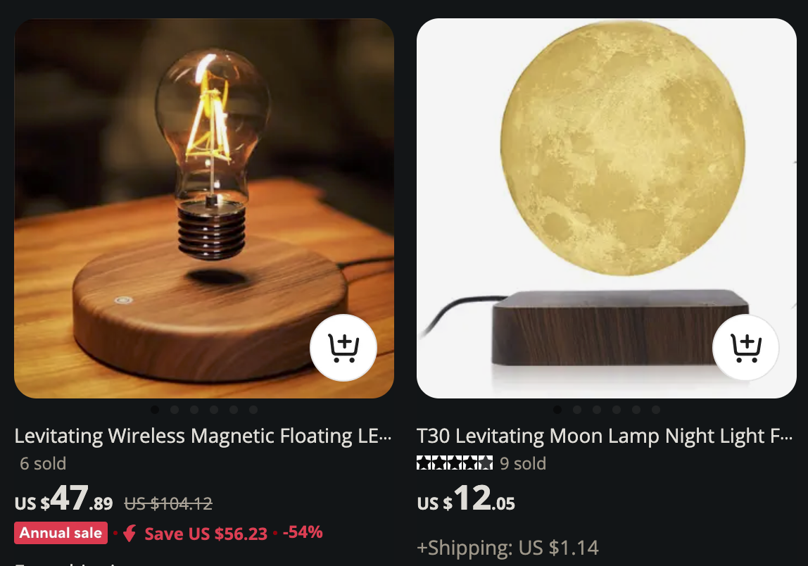 levitating lamp