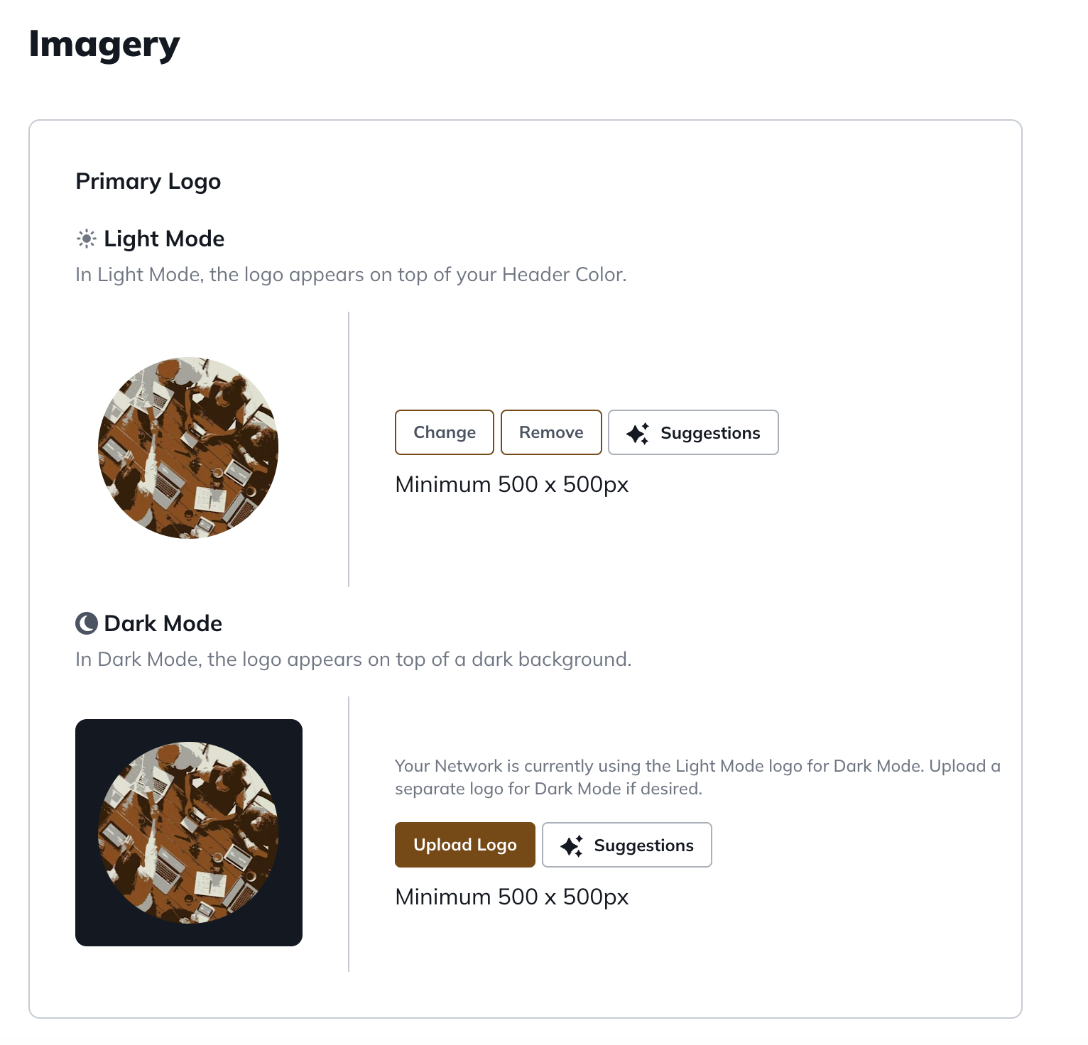 Mighty Networks image customization