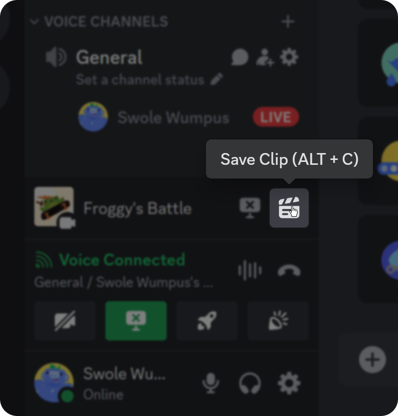 Discord clips