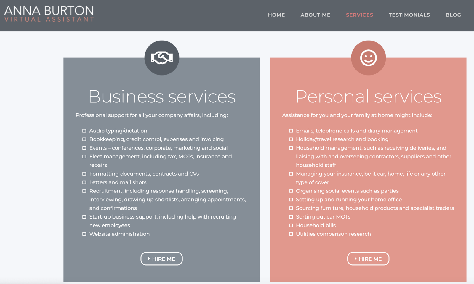 anna burton VA services