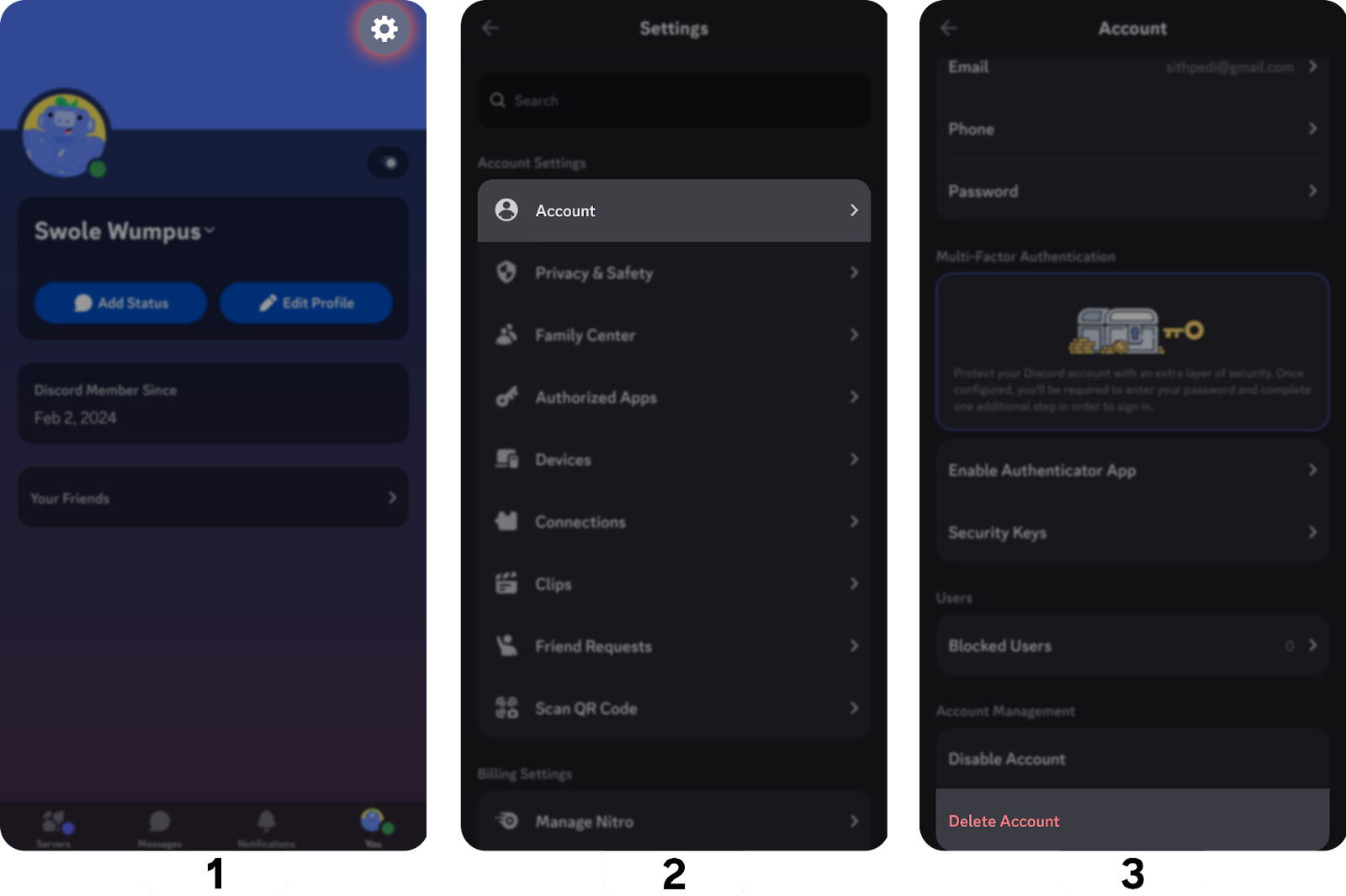 Delete discord mobile