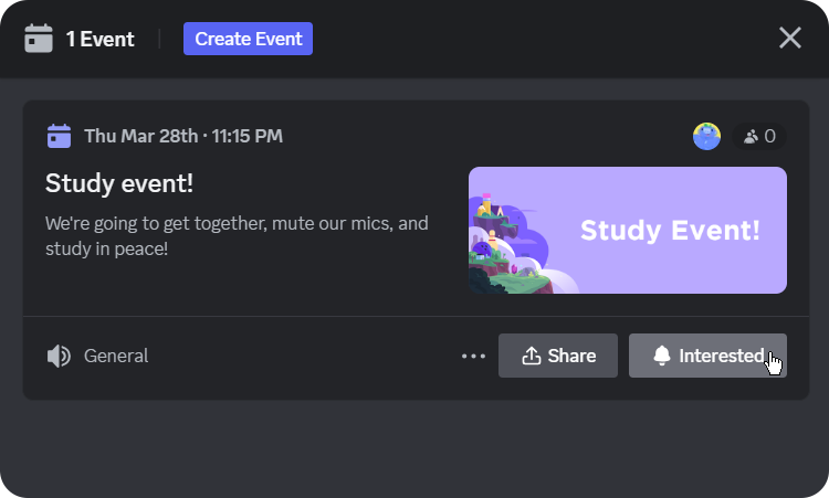 discord study event