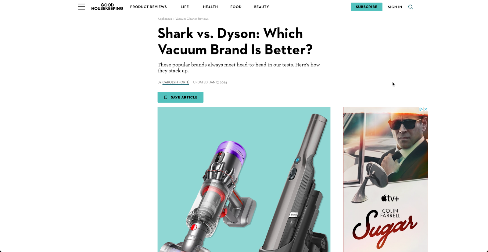 shark v dyson