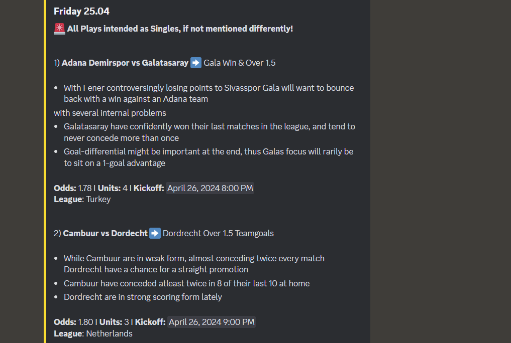 sunny tipster discord