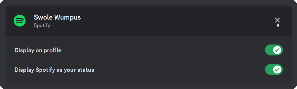 remove spotify connection discord