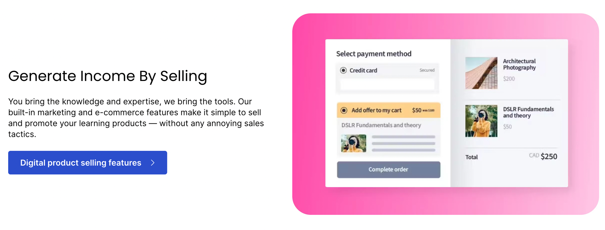 thinkific marketing tools