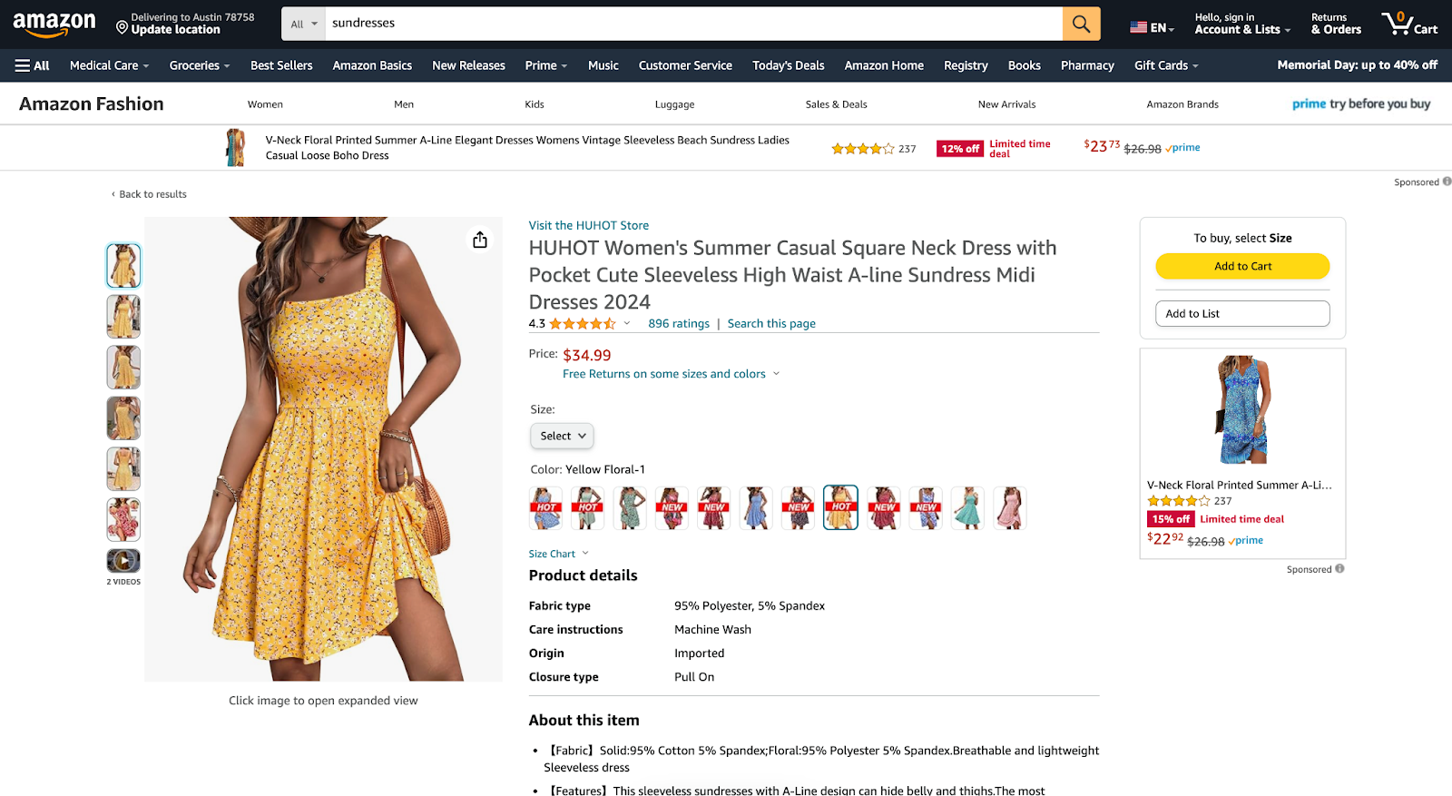 amazon sundresses