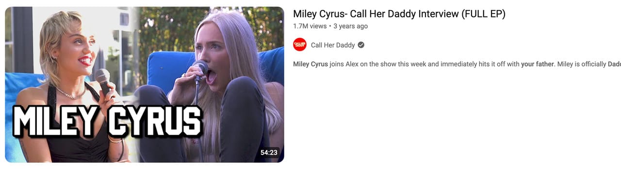 call her daddy miley cyrus